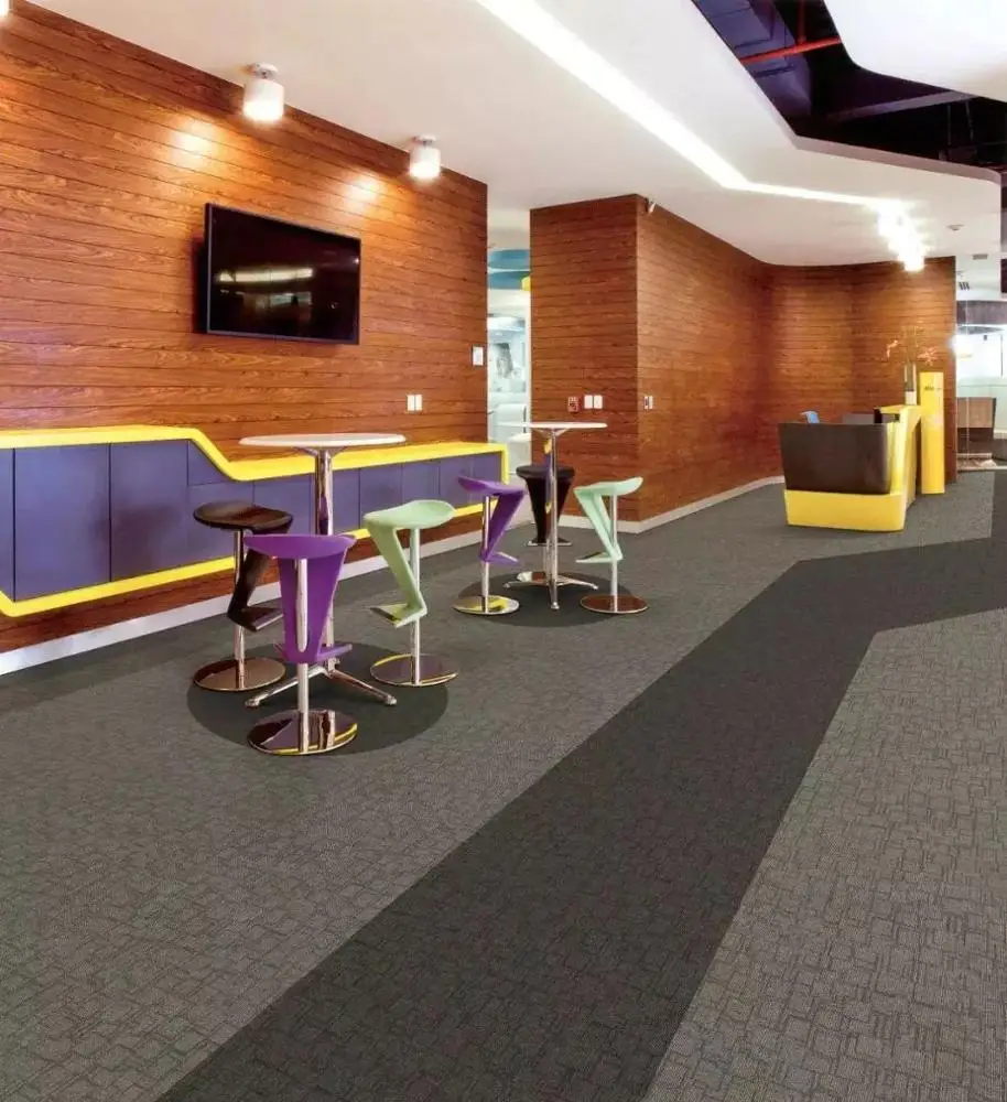 China factory polypropylene carpet floor office tiles carpets and rugs for sale  50x50cm
