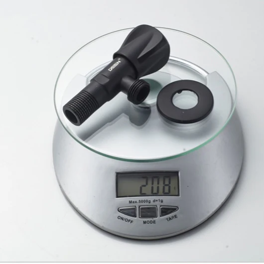 Brass Angle Valve 15mm Black