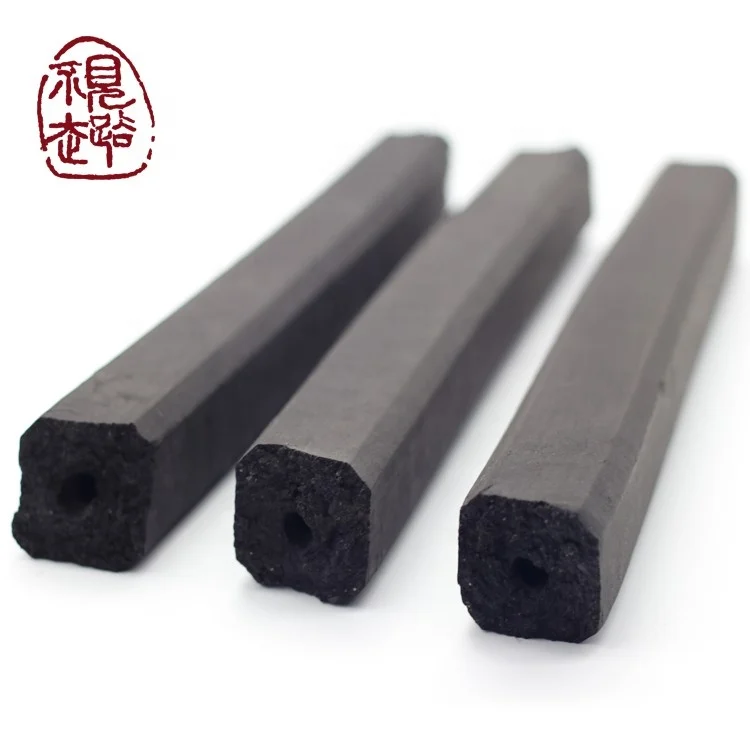 Export packaging briquette square bamboo powder stick instant charcoal