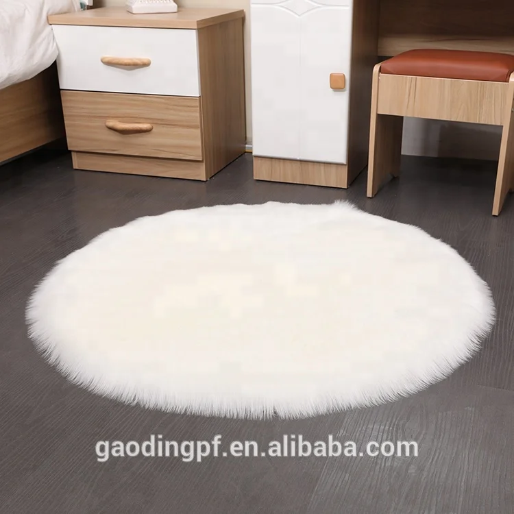 2ft x 3ft 3ft x 5ft 4ft x 6ft faux sheepskin rug Round carpet bay window cushion green and tasteless plush blanket