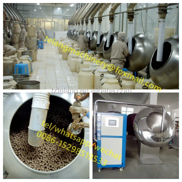 Шоколадный шарик решений и полировка пан машина