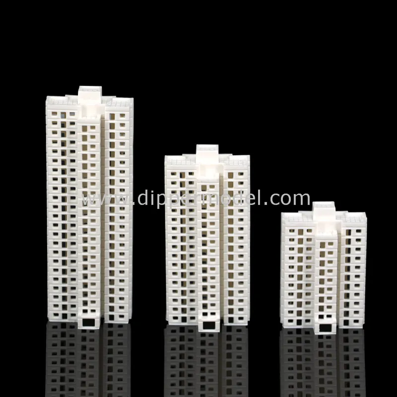 Plastic miniature scale architectural building model