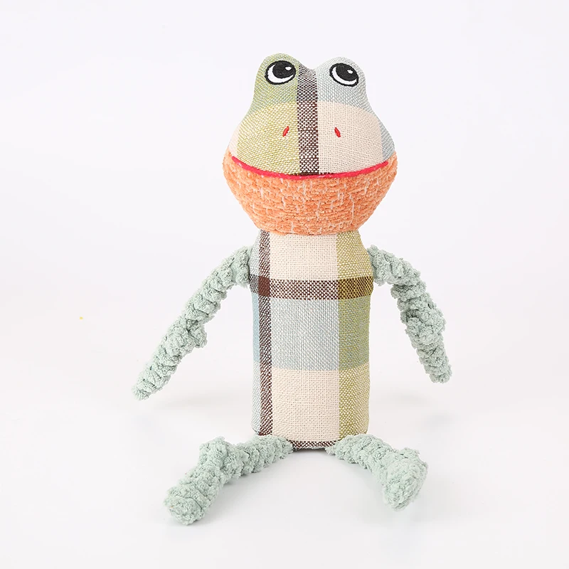 Superior Quality Dog toy canvas puppy frog rabbit shape Chew Chirping Plush  in stock fast delivery pet toys