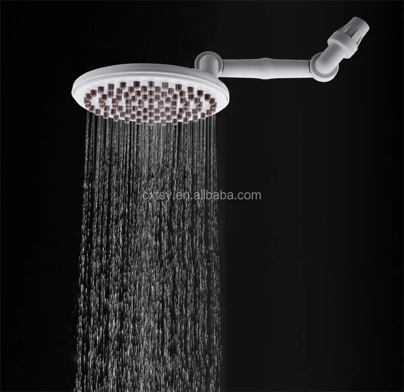 
Adjustable 360 degrees roating rocker arm water saving retractable rainfall shower head 
