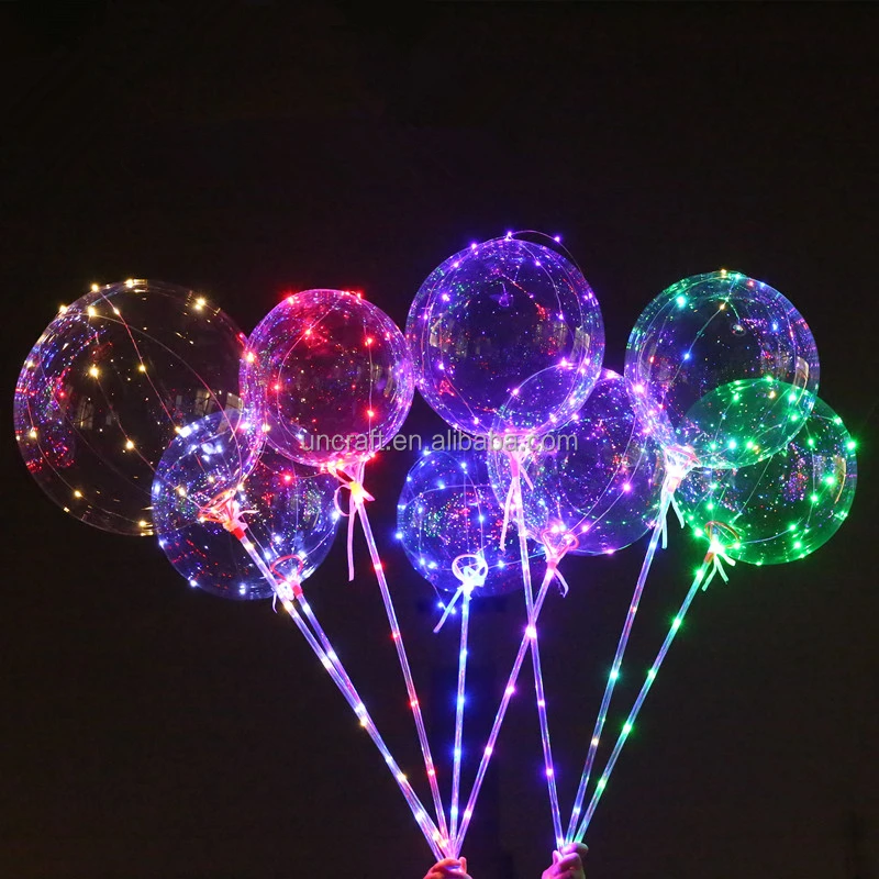 Лидер продаж 2020 Amazon светодиодные шары с мигающими огнями Гелиевый шар Bobo для Хэллоуина/дня рождения товары