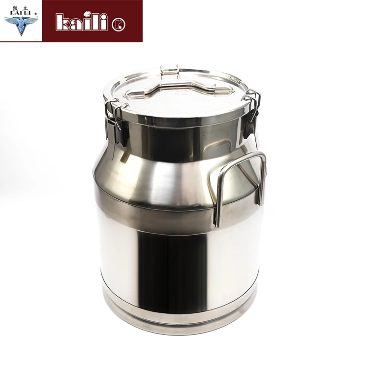 22L To 55L SS304 Stainless Steel Milk Storage And Transport Cans Stainless Steel milk bucket