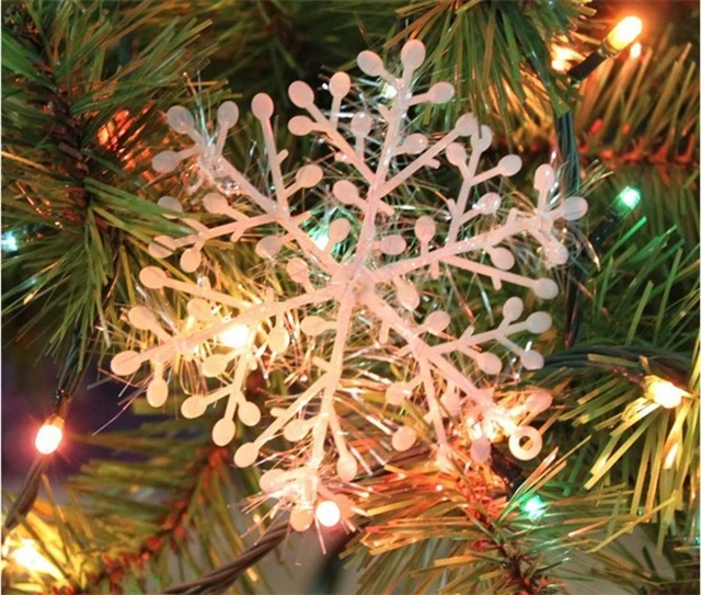 Christmas Tree Decoration Snow PVC White Snow 3piece/pack 18cm