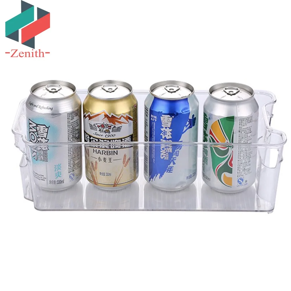 ZNF00002 Clear Plastic Stackable Fridge Organizer Storage  Bins for Kitchen Refrigerator Freezer Pantry and Cabinet