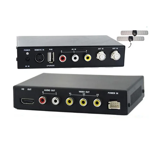 Dvb-s dvb-т преобразователя DVB-T2100HD-453 Авто TDT TNT HD SD приемник dvb-t MPEG4/H.264 двойной тюнеры USB