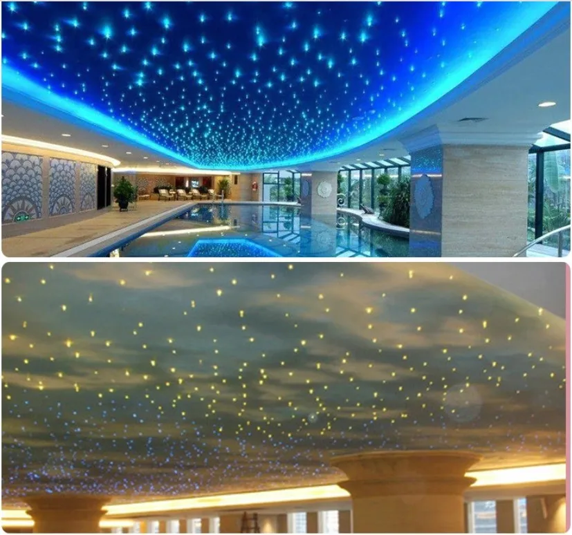 
High Quality16W RGB LED Fiber Optic Star Ceiling Light Engine with Touch Remote 