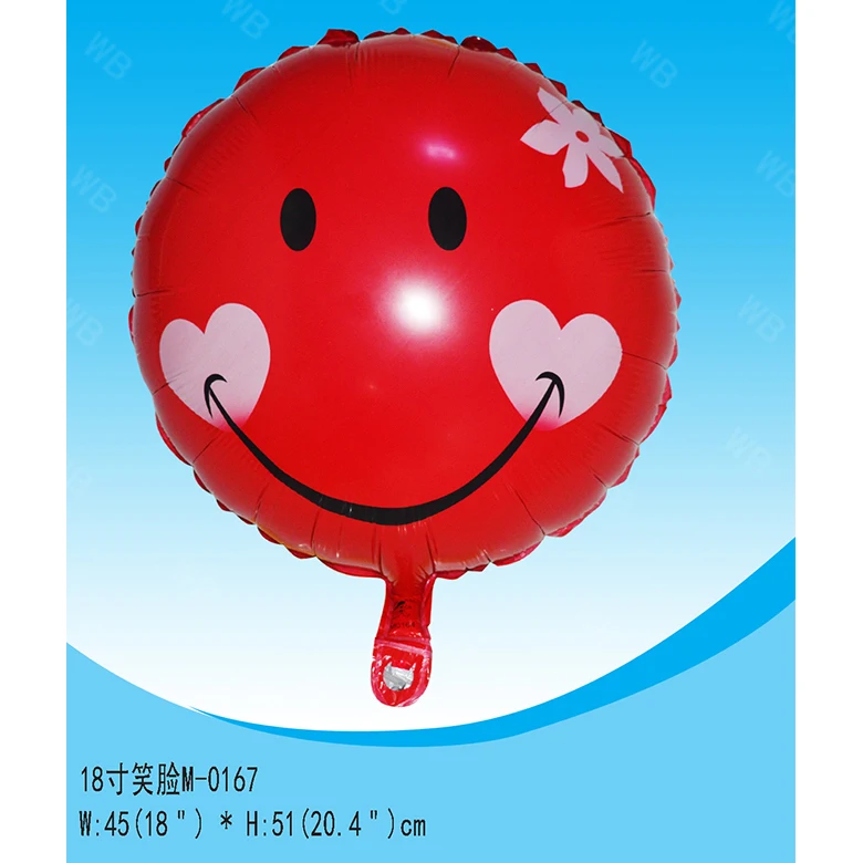 Новый стиль надувные печати emoji фольгированные шары с улыбкой