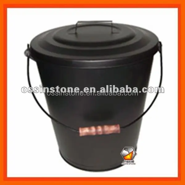 Black Ash Bucket With Lid
