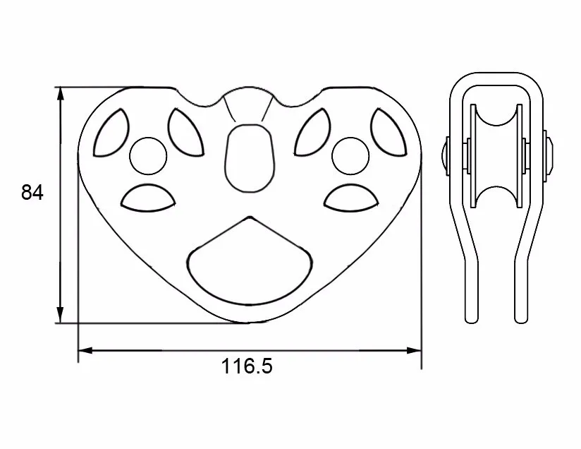 Aluminum Tandem Zip line CE Certified Pulley for Adventure Park