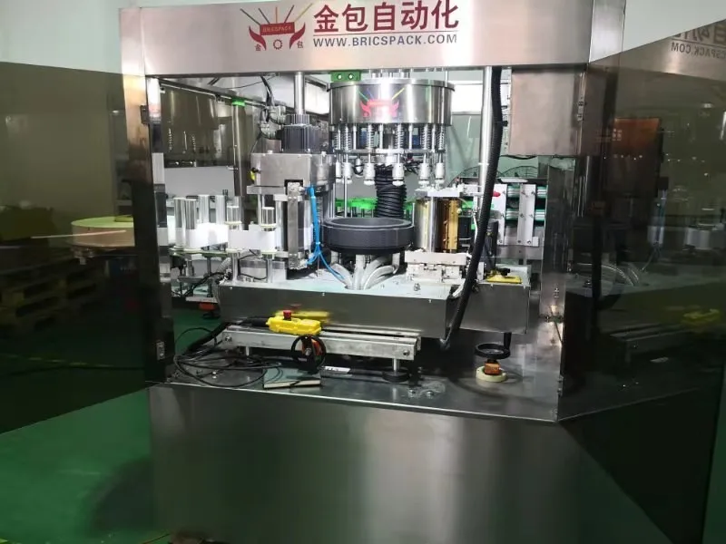 
Factory supply hot melt glue labeling machine for round/flat plastic bottles jars , OPP label hot glue label application 