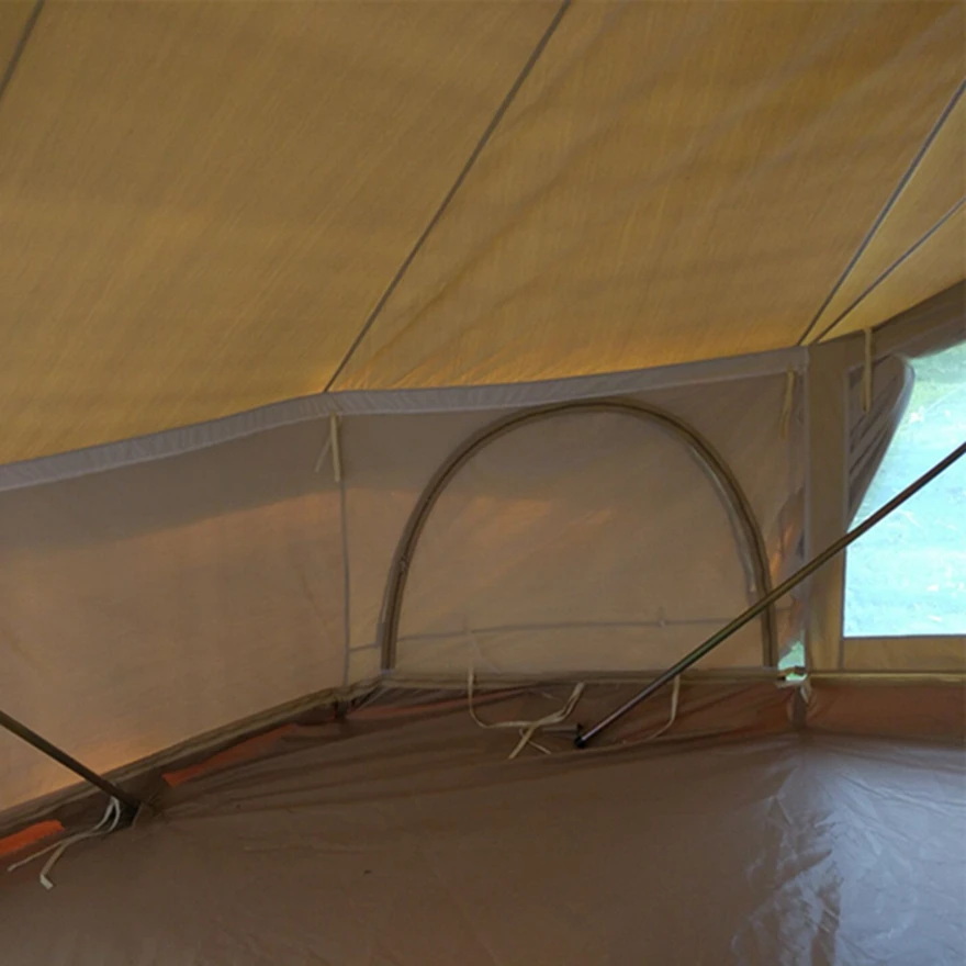 Outdoor canvas tent luxury Family Camping Emperor stretch Tent