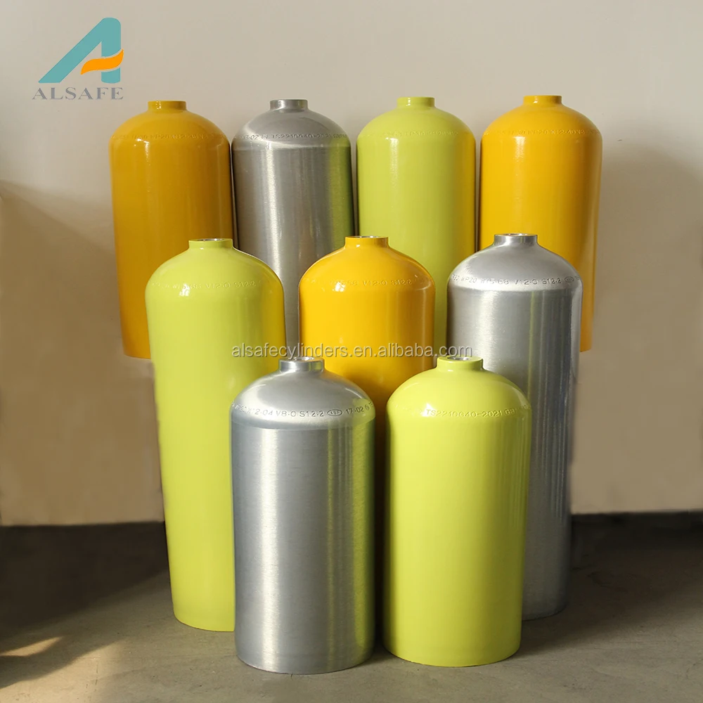 Алюминиевый маленький аквариумный CO2 ЦИЛИНДР 3,2 л, одобренный CE