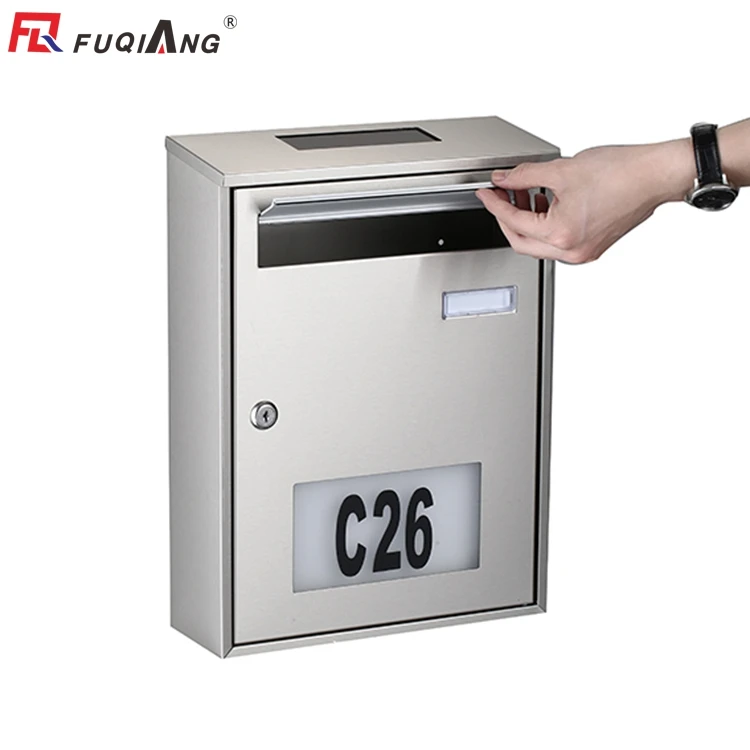 
Solar power waterproof wall mounted mailbox 