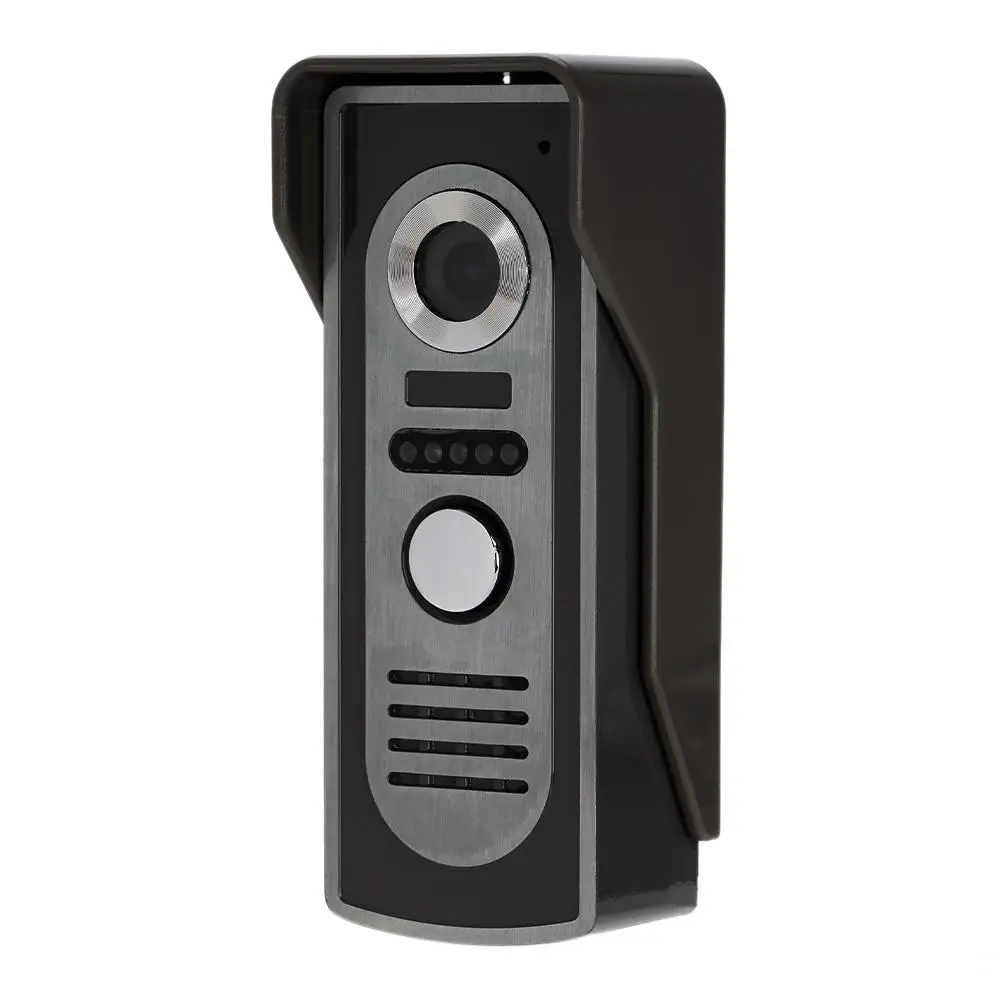 7 Inch Color LCD Night Vision Doorphone Intercom System with 1 Camera + 1 Monitor