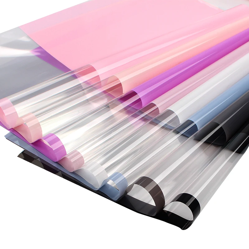 New Product Waterproof Transparent Plastic Packaging Paper for Flower Gift Wrapping Fresh Bouquet Packing Material