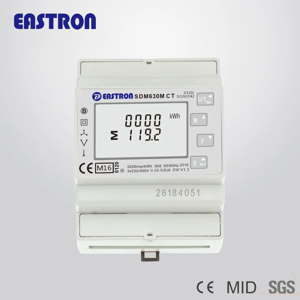 Top Quality 3 Phase Multifunction Energy Meter, DIN Rail Smart Modbus Energy Meter, PV Solar Energy Meter, MID Approved