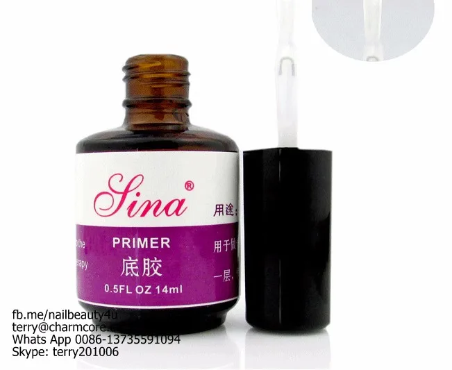 14ML Natural Clear Nails Primer Nail Art Tool Products Acrylic Base Coat Polish For UV GEL & Acrylic Tips