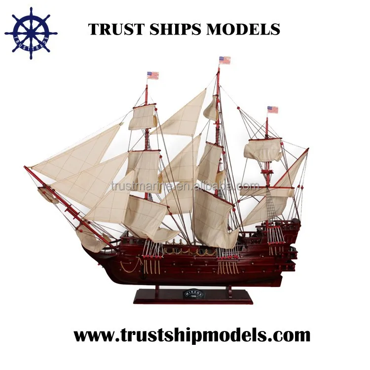 Various of wooden sailboat models for business gifts