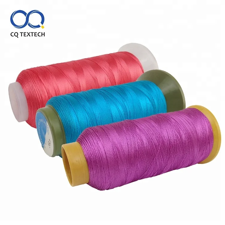 CQ пользовательский цвет 150d/2 100% полиэстер вышивка швейных ниток