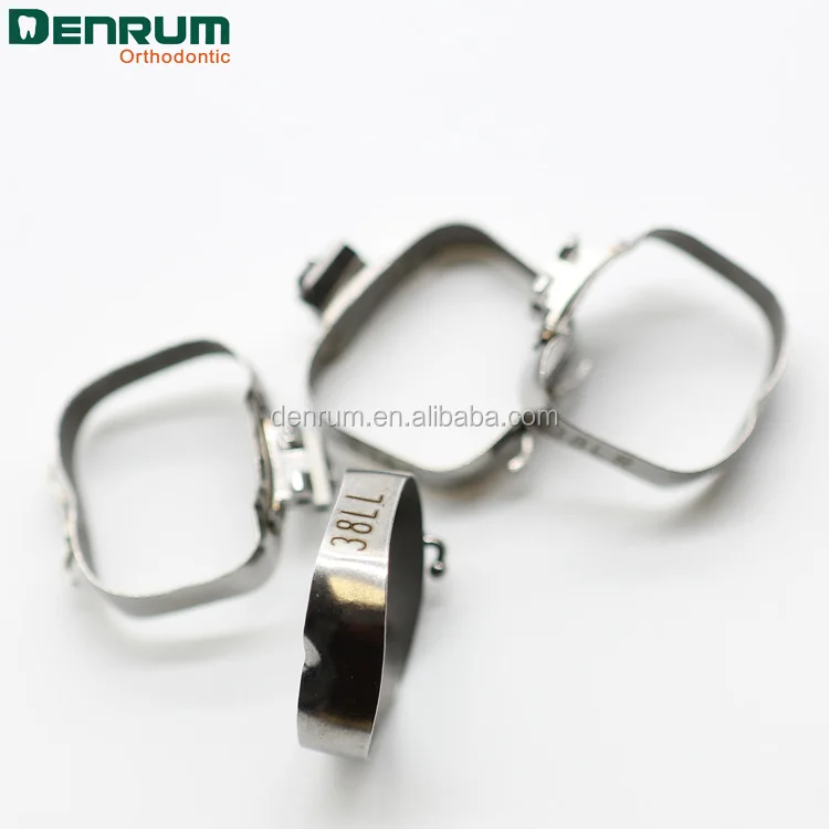 
Denrum Dental orthodontic materials and instruments Molar Bands With Tubes Lingual Sheaths 