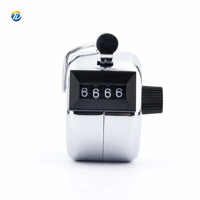 Factory wholesale Metal 4 digit hand-pressed counter mechanical hand tally counter