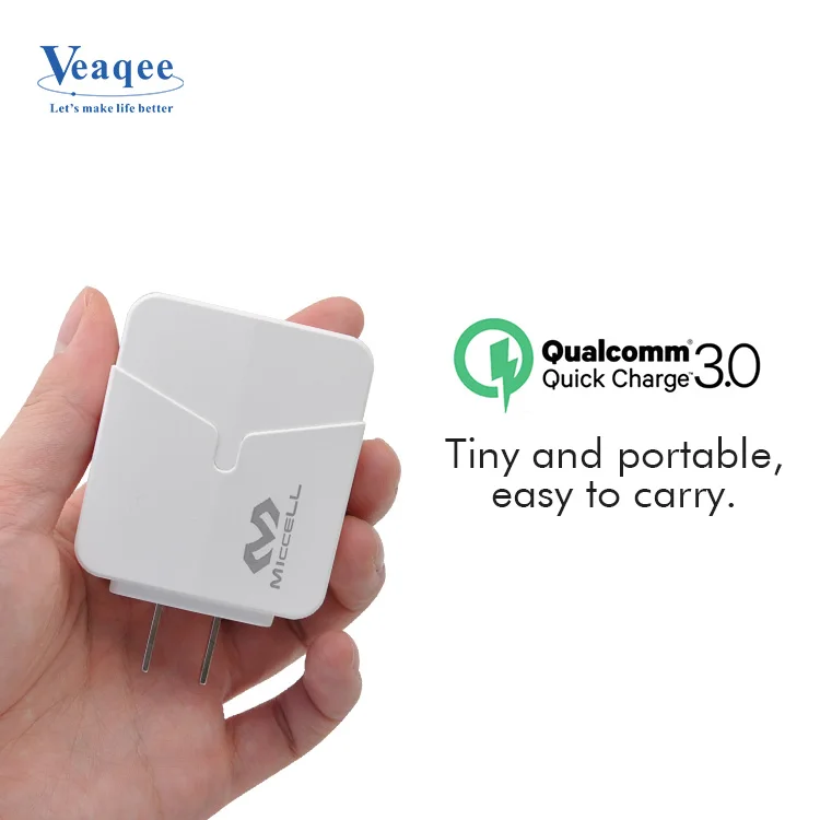 
Veaqee Brand super fast cell phone usb charger QC 3.0 