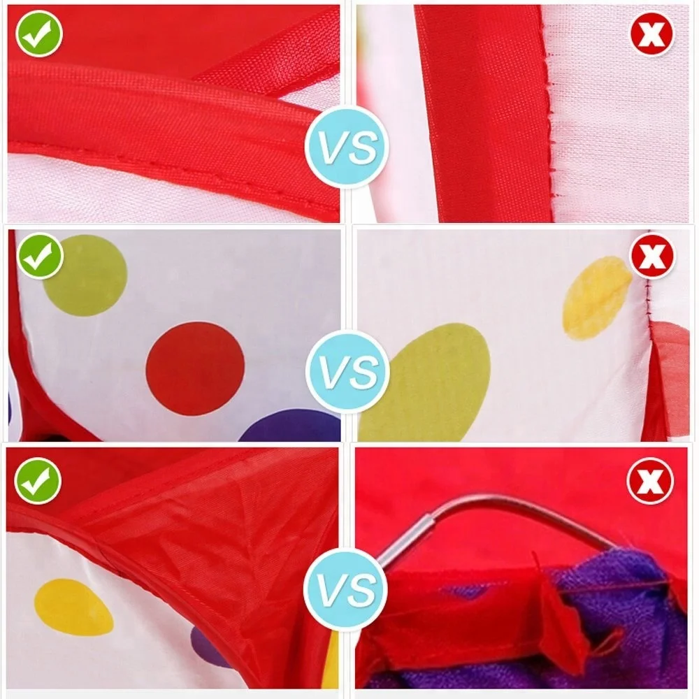 Kids 3pcs Pop-up Pool-Tunnel-Teepee Play Tent, Easy Folding Kids Play Tent, Outdoor Gamehouse Toy Hut & Ocean Ball Pool