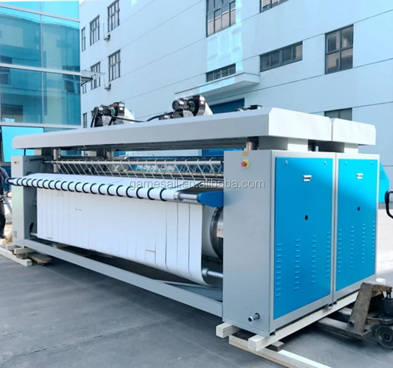 (Bedsheet, Quilt Cover, Textile, Table Cloth ironing machine) Electric, steam, gas heated ironer laundry