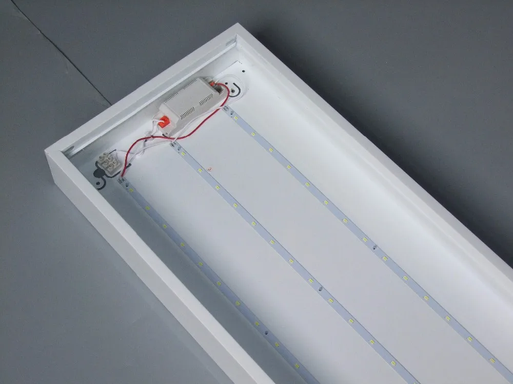 600*1200 2*4 emergency aluminum louver tube light anti-glare dali dimming supermarket lighting led grille lamp