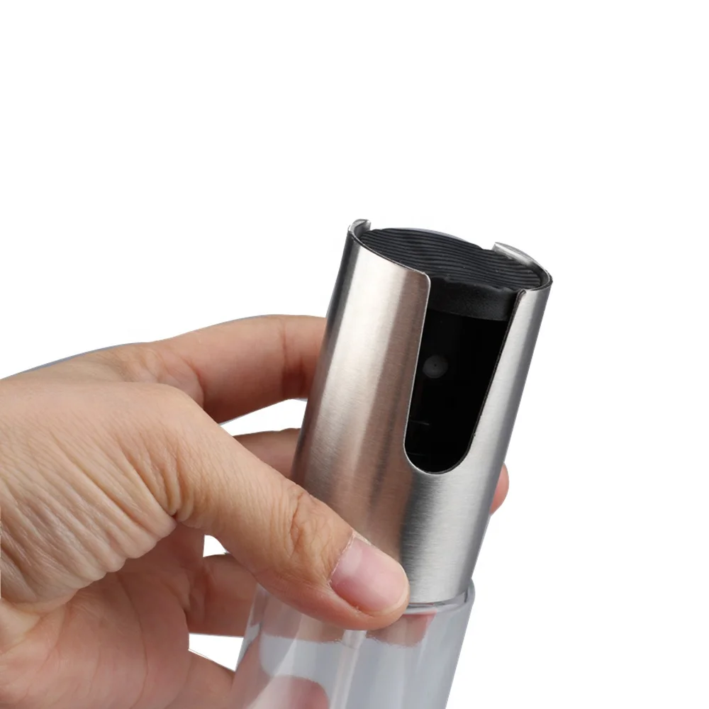 Glass Olive Spraying Oil Bottle Sprayer Stainless Steel Oil Pot Leak-Proof Drops Spice Jar Seasoning Kitchenware Tools