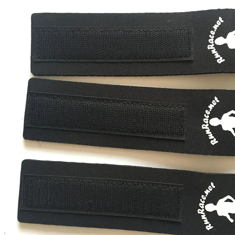 Black adjustable triathlon timing chip accessory straps,ankle strap for timing chip