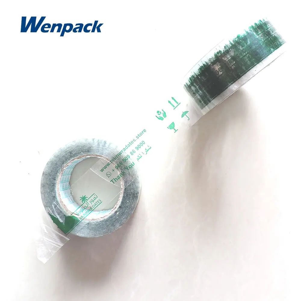 Custom Print Logo Packaging Bopp Adhesive Clear Tape