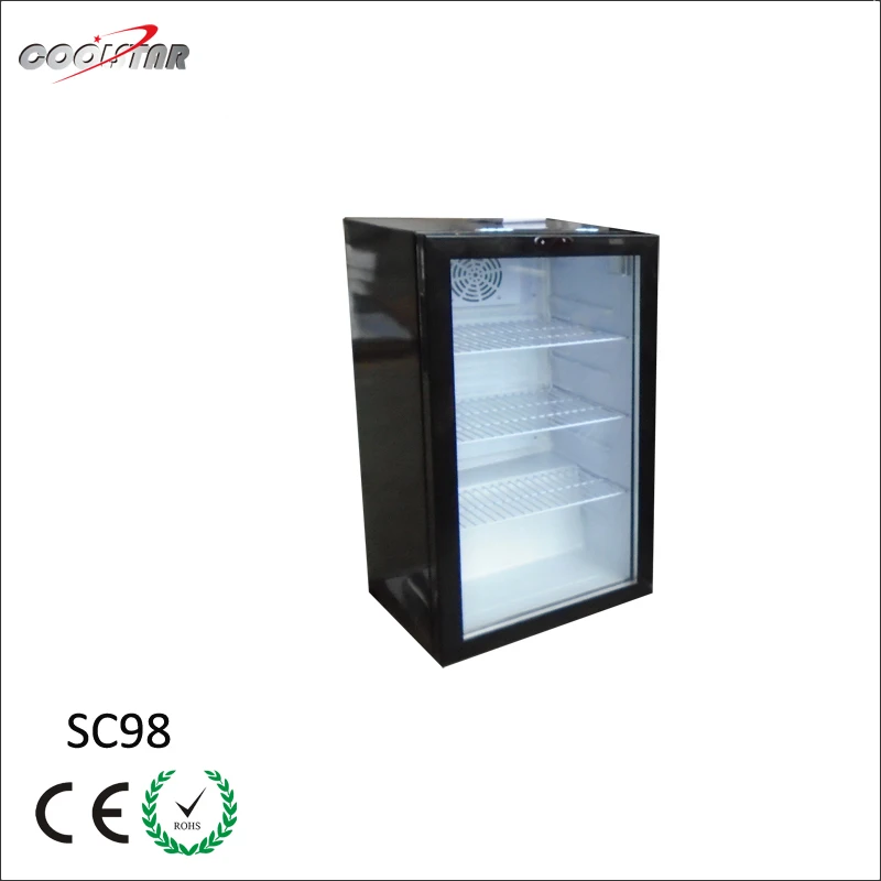 Маленький холодильник SC98, мини-дисплей для отеля, холодильник для бара