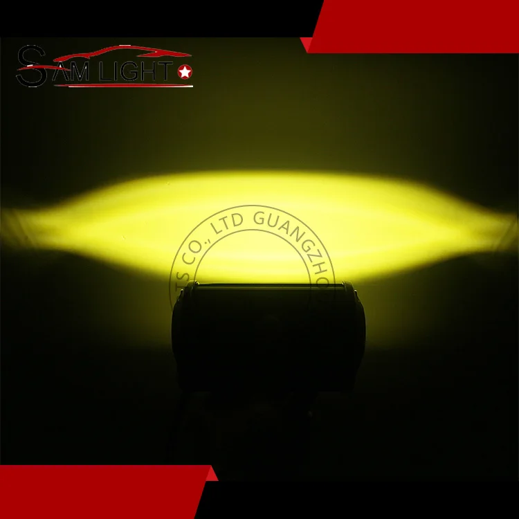 72W 5 Inch 6D Flood Spot Light Car Led Light Bar White/Yellow Led work lights for Jeep Pickup Trucks ATV SUV Jeep