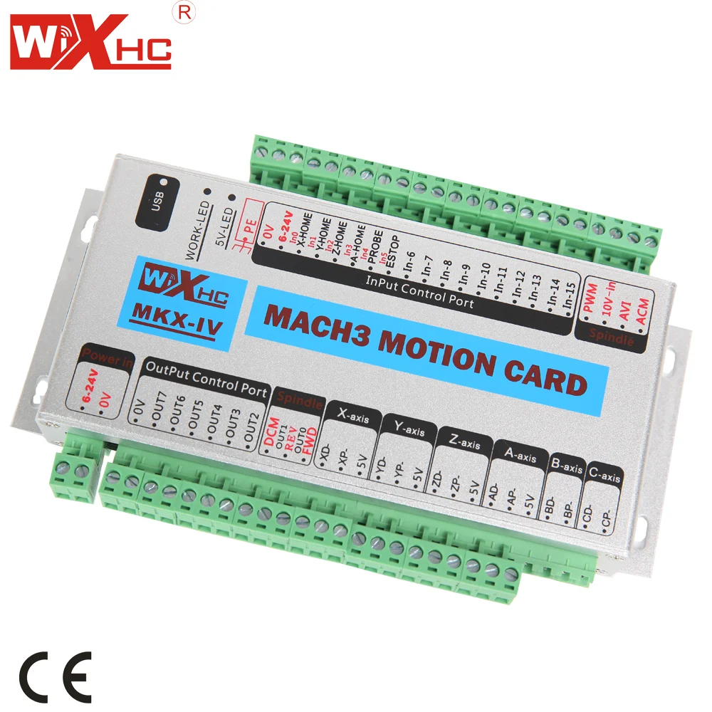 cnc engraving machine mach3 3 axis motion usb cnc controller 2000khz output speed pulse