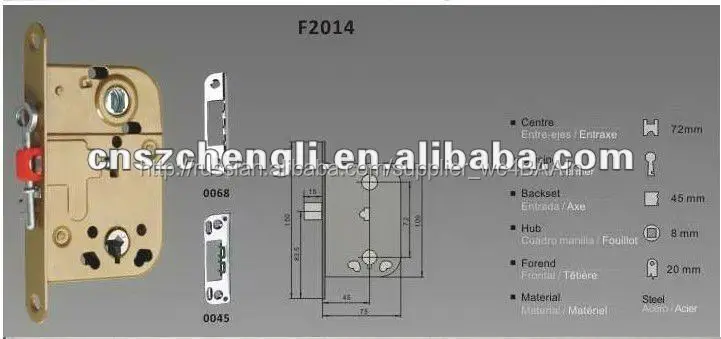 Замок двери body2014 для россии рынке