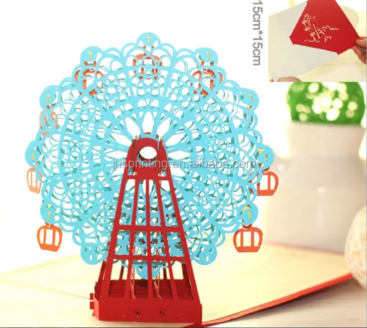 2017 Wholesale 3d Pop Up Happy Birthday Greeting Card Xiamen