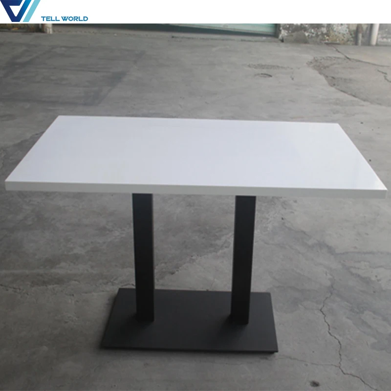 
Food court marble dining table set restaurant table and chair sets 