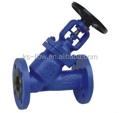 Y Type globe valve drawing