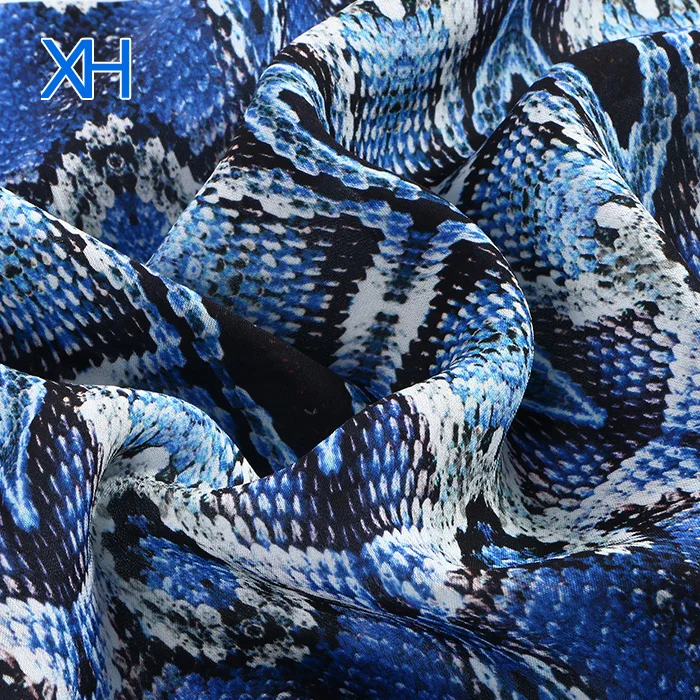 
Printed Pure Silk Fabric Wholesale Double Georgette Fabric Natural Mulberry Silk 