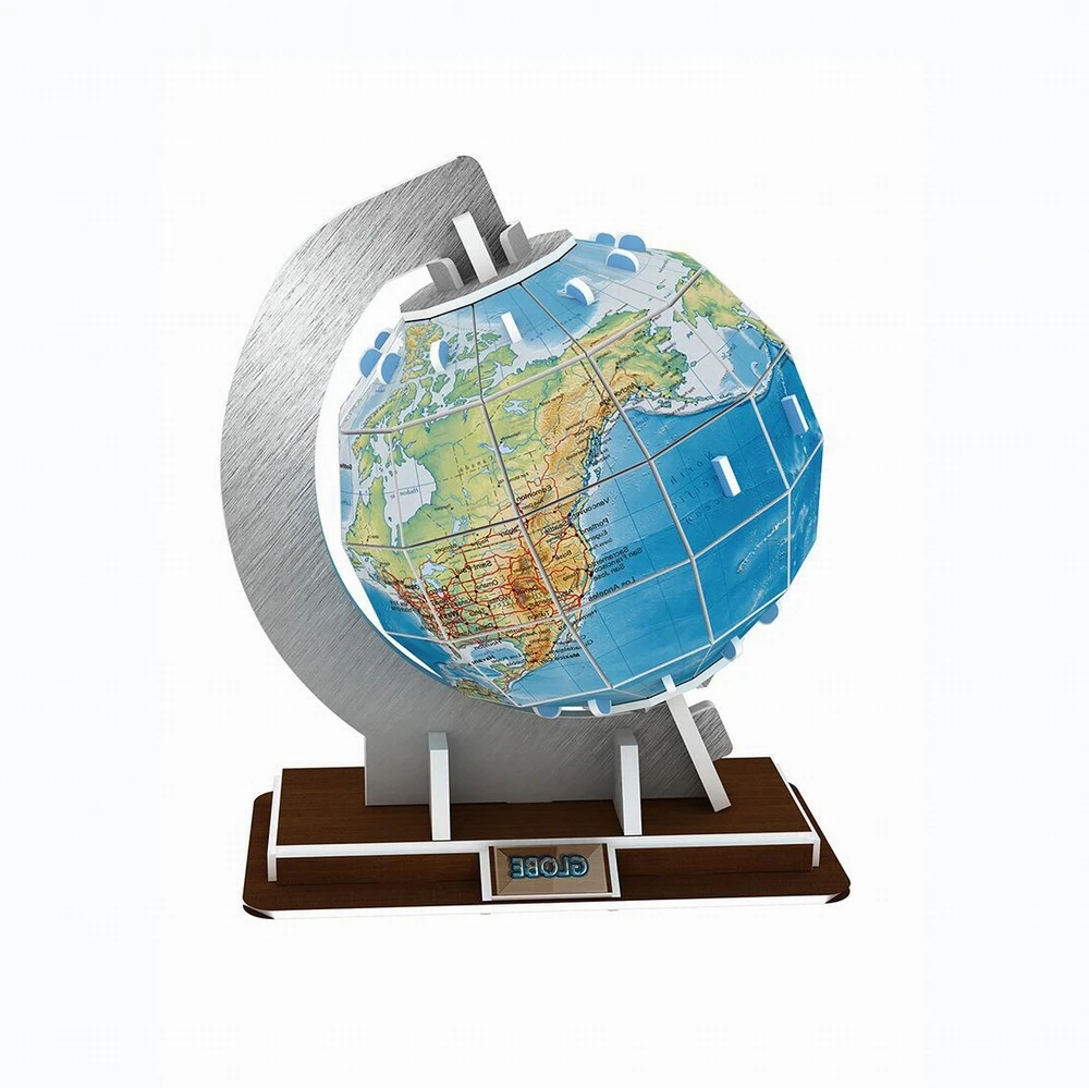 Aerospace 3D Puzzle Planets - Earth Globe Model Kit for Kids, Fun and Educational Globe Puzzle, Assembling Toy for Toddlers