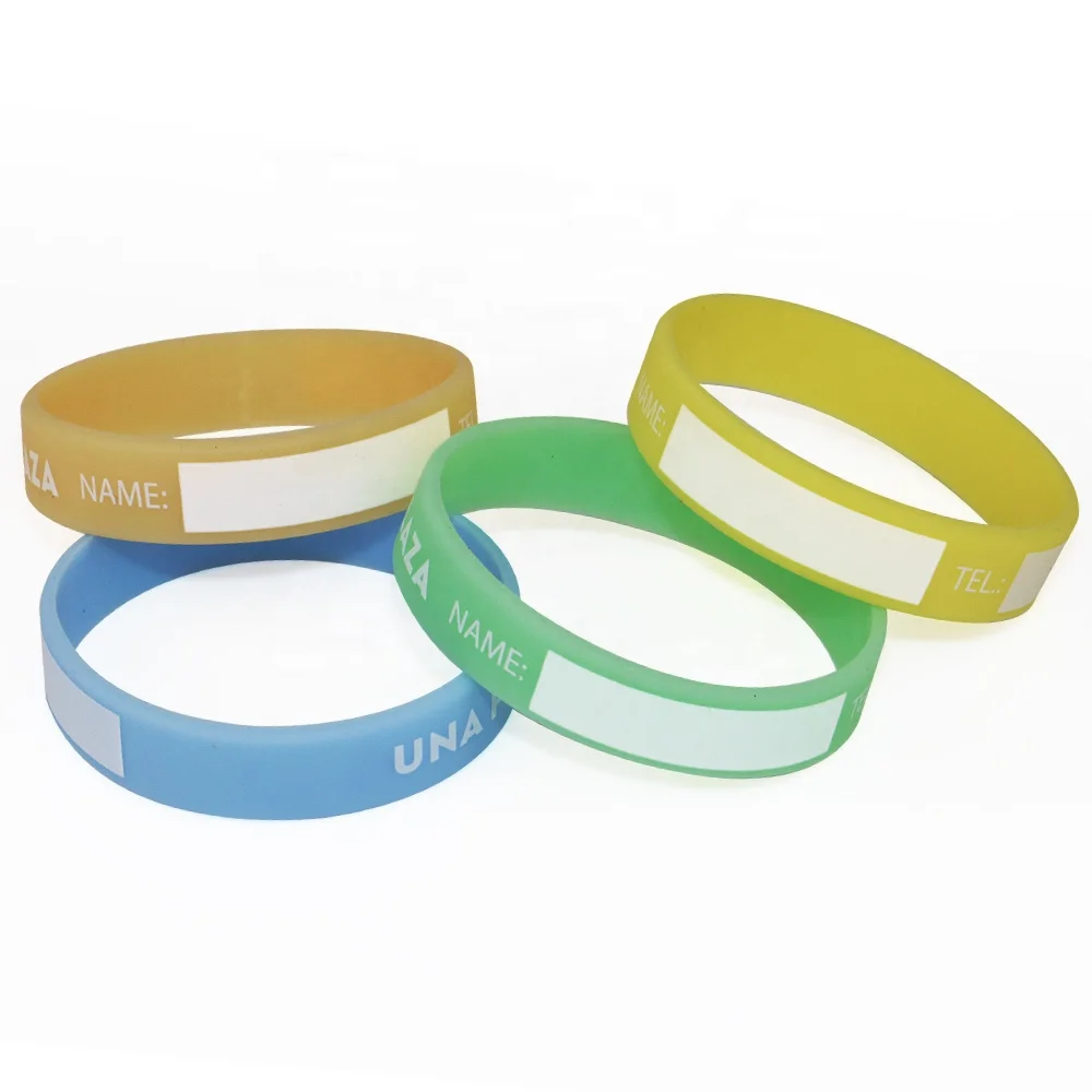 New style name tag rubber silicon wristbands for events