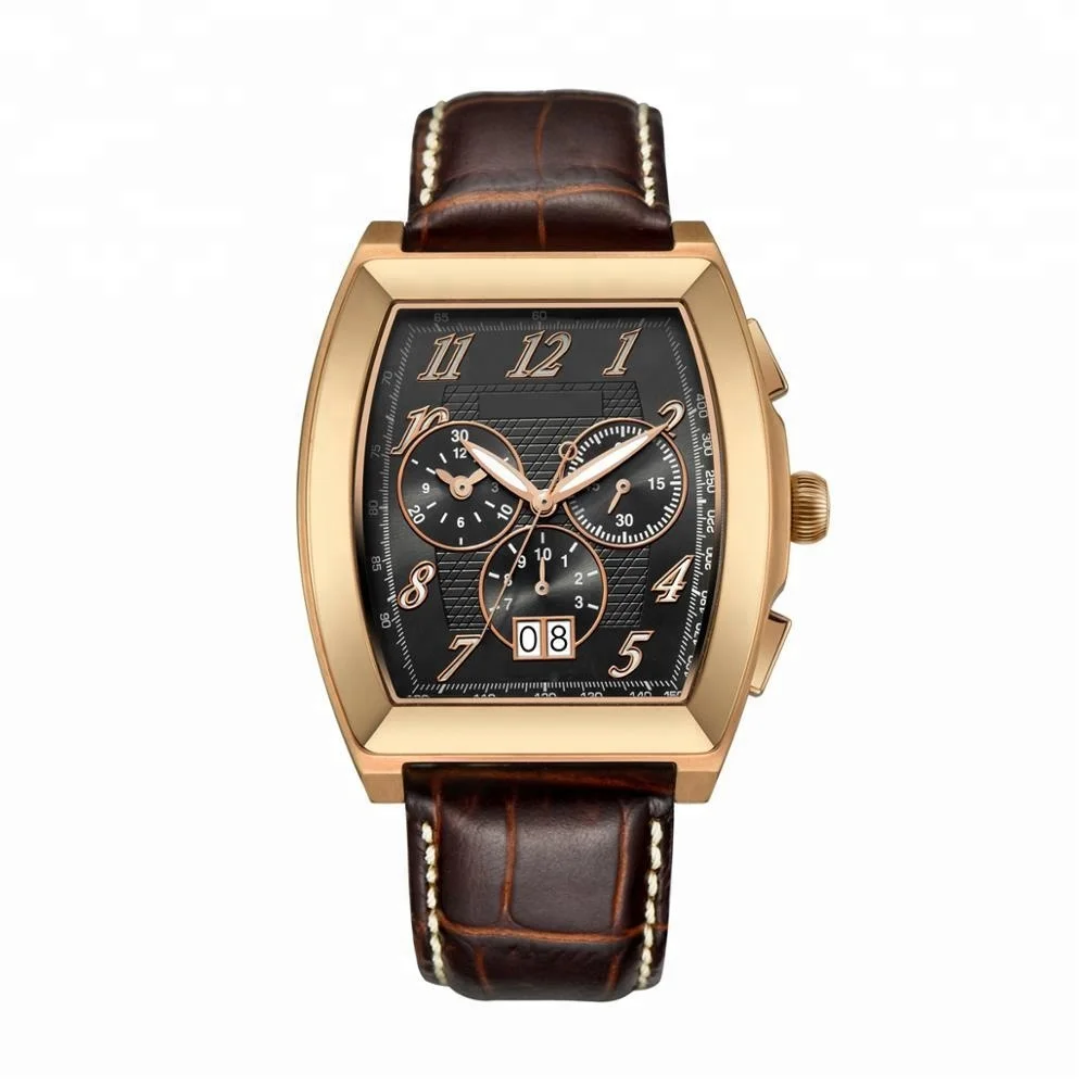 
Custom logo analog stainless steel crocodile leather strap women watches for mother 