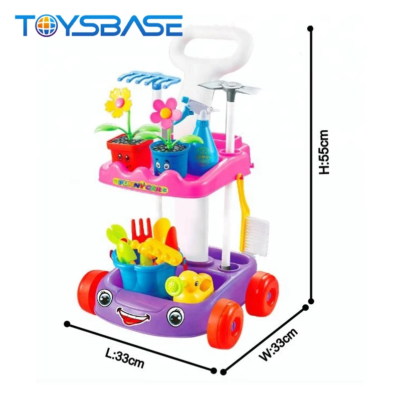 New Product Pretend Game Trolley Toy Kids Garden Set Toy chengji