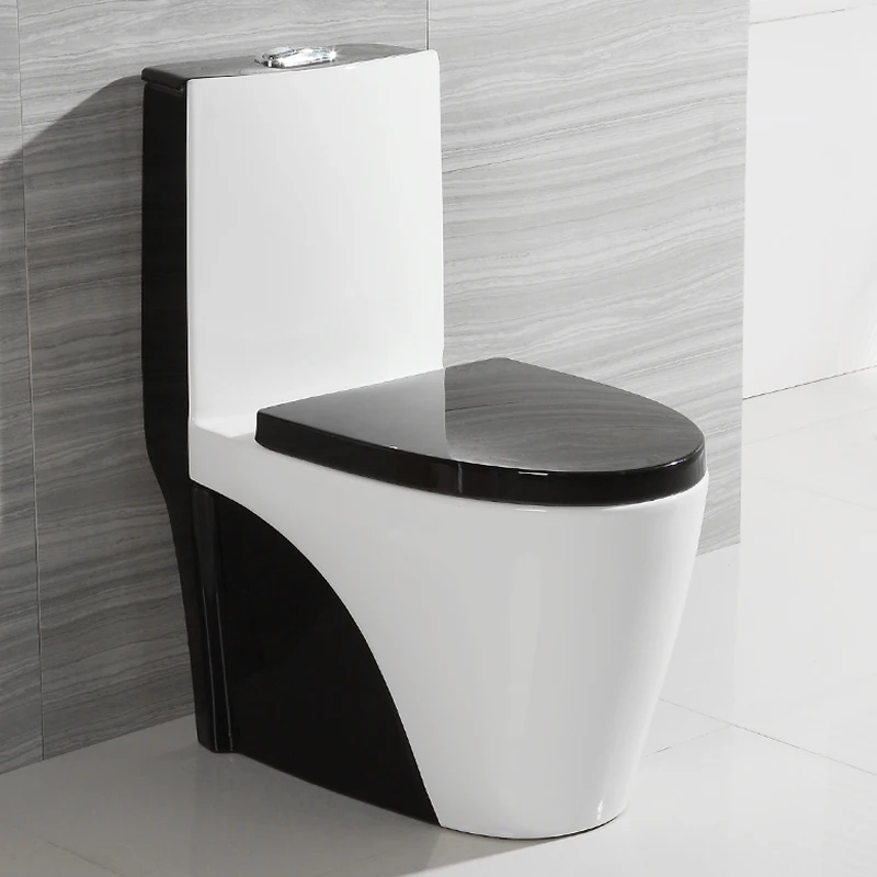 Asian standard  ceramic double siphonic flush colour toilet pedestal pan