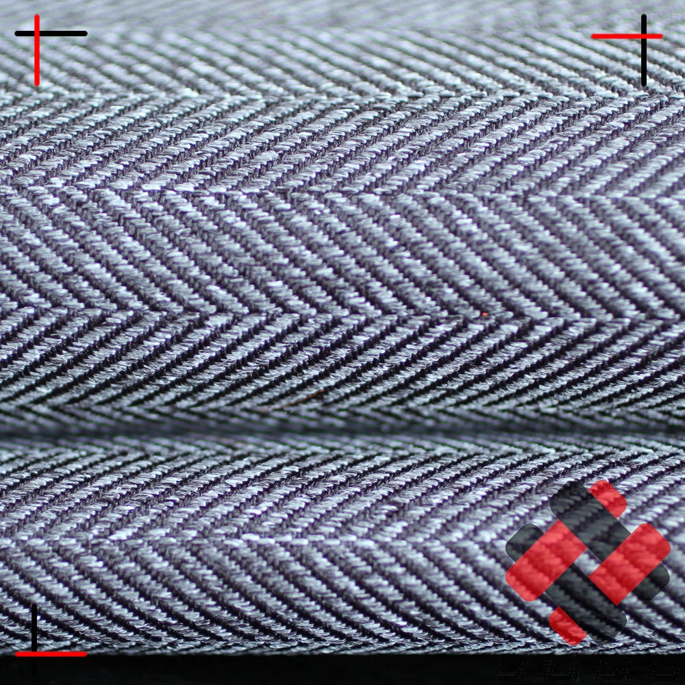 Polyester herringbone fabric cationic gabardine melange fabric